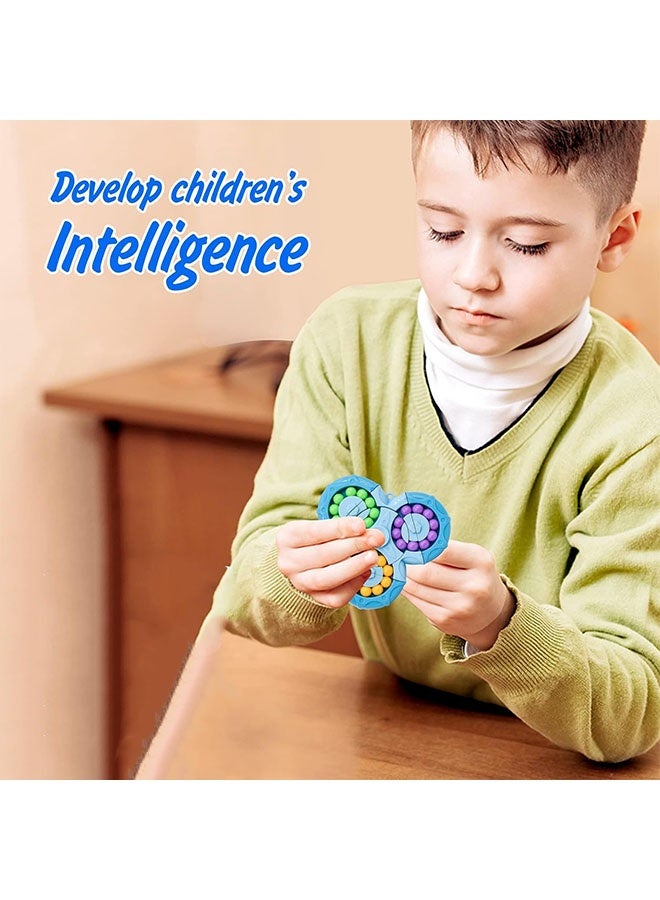 Rotating Magic Bean Cube Spinner,2 in 1 Funny Beads Puzzle Educational Toys,Fidget Hand Sensory Toy,Ideal Party FavorOffice Desk Toys - Image 5